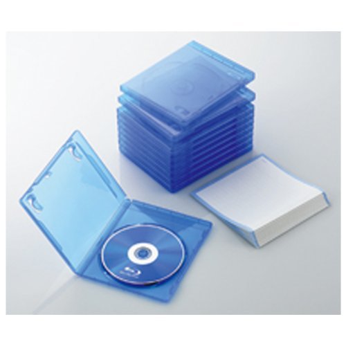 エレコム ブルーレイケース 標準サイズ 1枚収納 10個セット クリアブルー CCD-BLU110CBUサイズ:[strong]10個セット[/strong] スタイル名:[strong]1枚収納[/