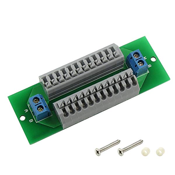 PCB008 端子台 アダプタ ブレークアウト基板コネクタに 配電盤 1個 24V 10A端子台 アダプタ ブレークアウト基板コネクタに 1個モデル列車にすべての照明を提供します2つの入力端子。24 
